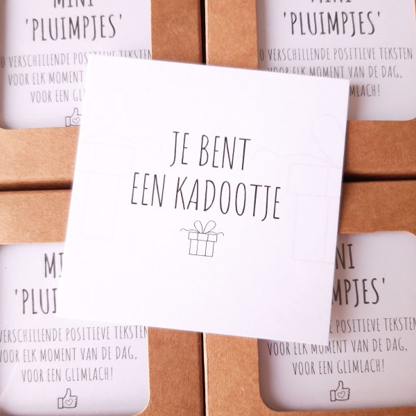 Mini Pluimpjes - 40 complimentenkaartjes - motivatiekaartjes voor iedereen - Afbeelding 3