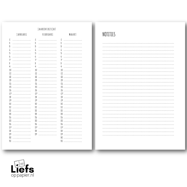 Pluimpjes Planner - Hard cover A5 formaat - Afbeelding 2