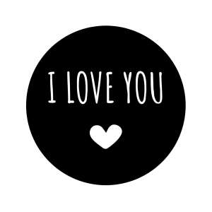 I love you - Pluimpjes magneet