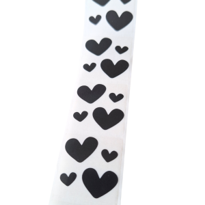 Mini stickers hartjes - 50 stuks