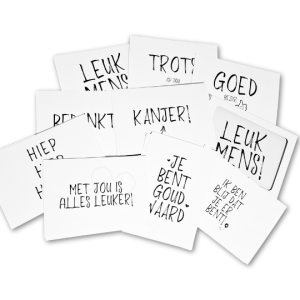 vernieuwde ansichtkaarten set - 2 x 15 kaarten - Liefsoppapier