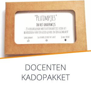 Docenten kadopakket Liefs op papier