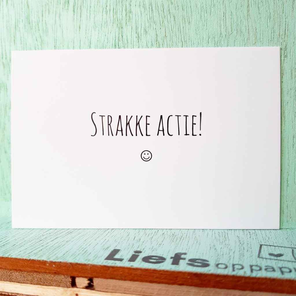 Strakke Actie Liefs op papier Pluimpjes