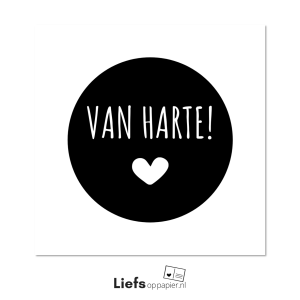 Van harte - ansichtkaart