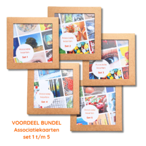 Voordeel bundel associatiekaarten sets Liefs op papier