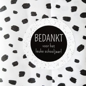 Sticker - Bedankt voor het leuke schooljaar - 10 stuks