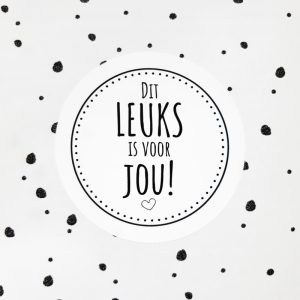 Sticker - Dit leuks is voor jou - 10 stuks