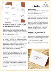 Pluimpjes voor kinderen