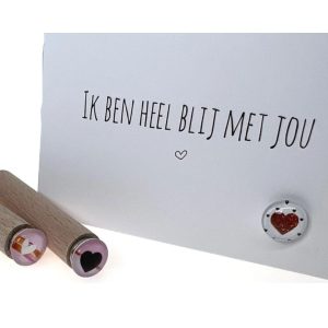 Magneet kaartenhouder set - hartjes - Valentijn