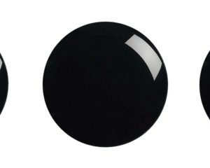 Magneet kaartenhouder pin - zwarte dots
