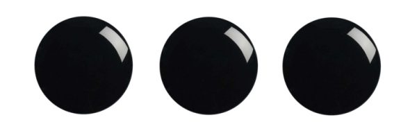 Magneet kaartenhouder pin - zwarte dots