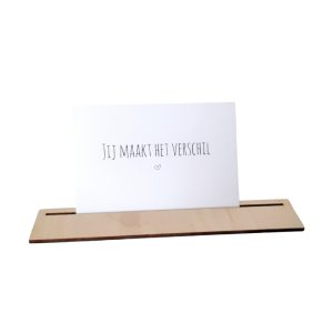 Kaartenhouder plat hout