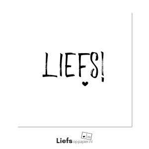 Liefs! ansichtkaart