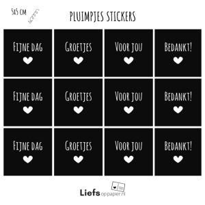 divers stickers liefsoppapier