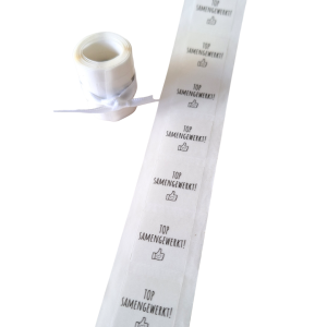 Mini stickers Top samengewerkt! - 50 stuks