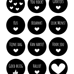 Pluimpjes stickervel