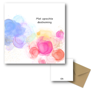 Met oprechte deelneming - liefs op papier
