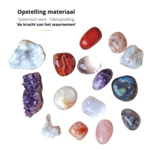 Edelstenen opstellingsmateriaal systemisch werk Liefsoppapier