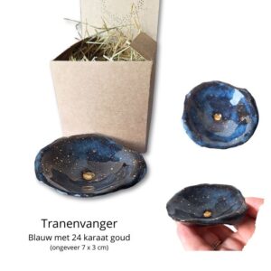 Tranenvanger blauw keramiek
