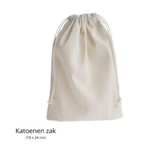 Katoenen zak - 18 x 24 cm