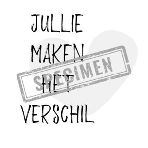 Jullie maken het verschil - poster Liefsoppapier