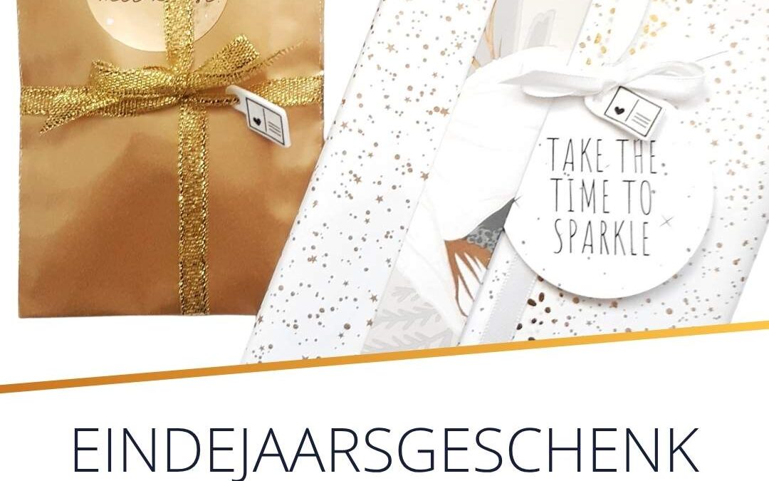 Eindejaarsgeschenk liefsoppapier