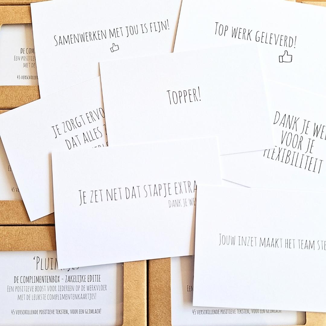 Pluimpjes_complimentenkaartjes_Liefsoppapier Complimentenkaartjes - Pluimpjes van Liefs op papier